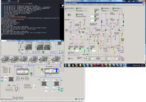 HMI screen shots CYE teams took from food production floor