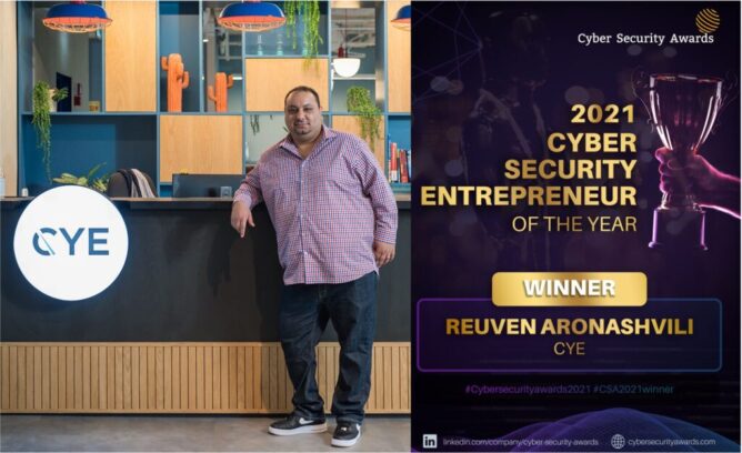 Reuven Aronashvili, the cyber security entrepreneur of the year